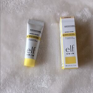 Elf skin Whoa Glow SPF 30 Sunscreen SunBeam Sheer Peach Shimmer .34Oz Travel Sze